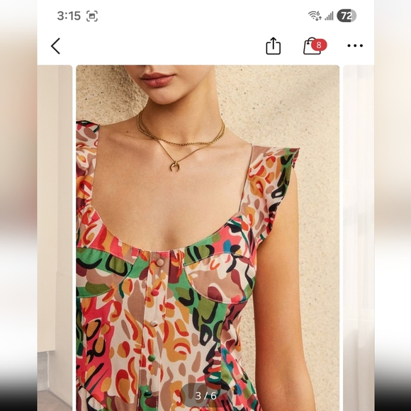 Commense Multicolor Floral Mini Dress - Picture 3 of 4